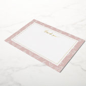 Élégante carte à Merci flou Botanique (Rotation)