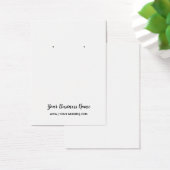 Élégante carte à oreille personnalisée de script (Bureau)