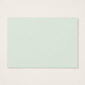 Élégante carte à oreille verte de la Monnaie Sage  (Dos)