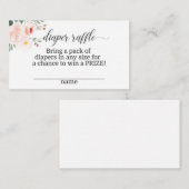 Élégante carte à rabat rose floral (Devant / Derrière)