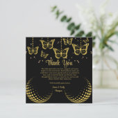 Elégante carte Black & Gold pour anniversaire Mari (Debout devant)