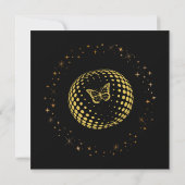 Elégante carte Black & Gold pour anniversaire Mari (Dos)