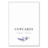 Elégante carte buffet Mariage de lavande florale (Par défaut)