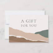 Elégante carte cadeau de certificat de bord déchir (Devant)