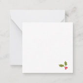 Elégante carte cadeau de couronne de Noël (Dos)