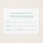 Elégante carte cadeau Pastel Light Beauty (Dos)