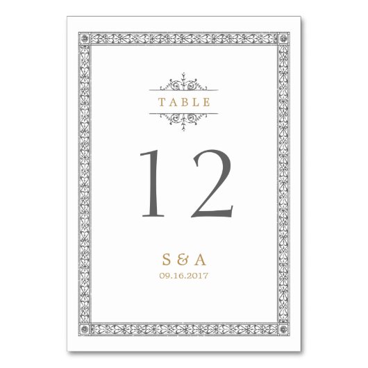 Elégante carte classique classique classique de ta (Dos)