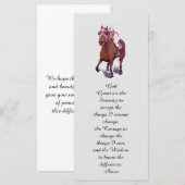 Elégante carte commémorative de service funéraire (Devant / Derrière)