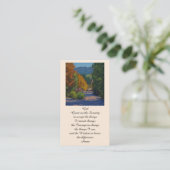 Elégante carte commémorative de service funéraire (Debout devant)