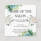 Élégante Carte Coupon Floral Succulente à 15 % (Dos)