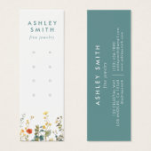 Élégante carte d'affichage à oreille multiple Fleu (Devant & derrière)