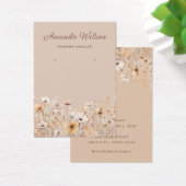 Élégante carte d'affichage à oreilles florales fle (Bureau)