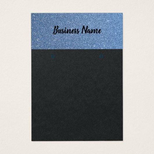 Elégante carte d'affichage bleu ciel parties scint (Devant)