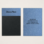 Elégante carte d'affichage bleu ciel parties scint (Devant & derrière)