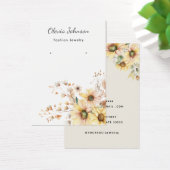 Élégante carte d'affichage de bijoux de tournesol (Bureau)