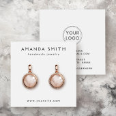 Elégante carte d'affichage de logo personnalisé bl