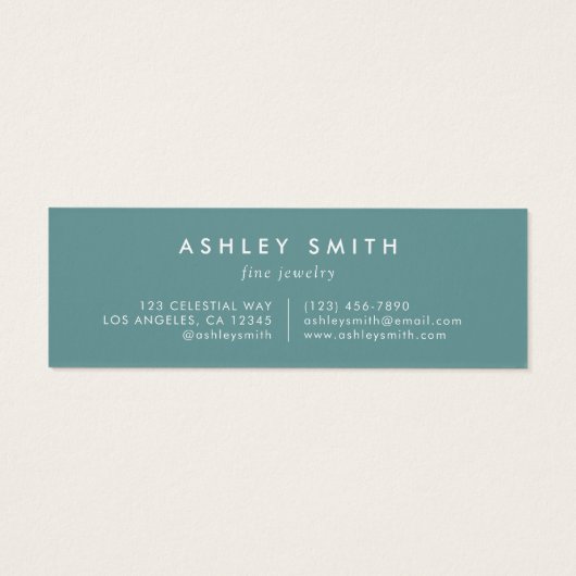 Élégante carte d'affichage de l'oreille du champ F (Dos)