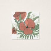 Élégante carte d'affichage de l'oreille du pavot f (Dos)