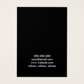 Élégante carte d'affichage des boucles d'oreilles  (Dos)