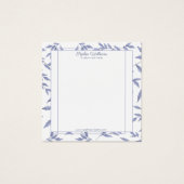 Elégante carte d'affichage du collier bleu françai (Devant)