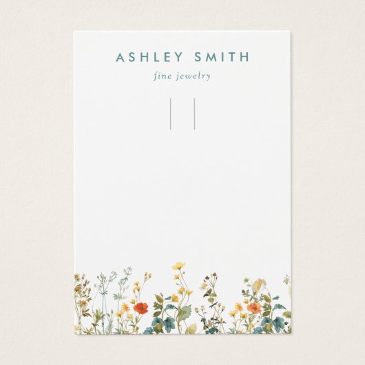 Élégante carte d'affichage du Porte - clé de champ (Devant)