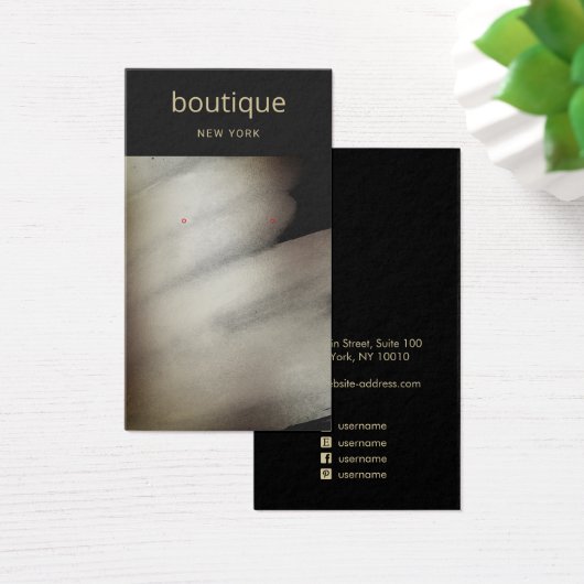 Élégante carte d'affichage en bronze noir peint (Bureau)