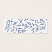 Elégante carte d'affichage en mini stud bleu toile (Dos)