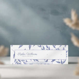 Elégante carte d'affichage en mini stud bleu toile