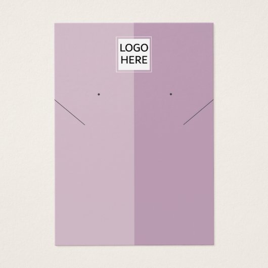 Élégante carte d'affichage simple et chic Collier  (Devant)