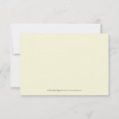 Elégante carte Damask RSVP (corail) (Dos)