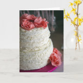 Elégante carte d'anniversaire (Fleur jaune)