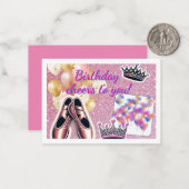 Elégante carte d'anniversaire (Devant/Arrière en situation)