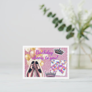 Elégante carte d'anniversaire