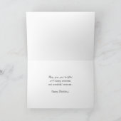 Elégante carte d'anniversaire de chat de Siamese (Intérieur)