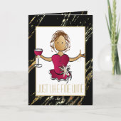 Elégante carte d'anniversaire de vin fin ethnique  (Devant)