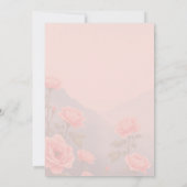 Elégante carte d'anniversaire florale avec fleurs  (Dos)