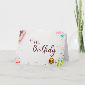 Elégante Carte d'Anniversaire Joyeuse - Design mod