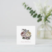 Elégante carte d'appel Boho Botanical Florals (Debout devant)