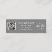 Elégante carte d'appel Compact Slate Grey pour Pro (Devant)