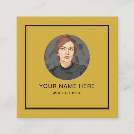 Elégante carte d'appel M Gold avec script noir (Devant)