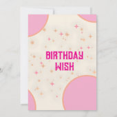 Élégante Carte de Bénédiction Anniversaire - Étoil (Dos)