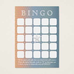 Élégante carte de bingo de Fête des mariées 5 x 5 