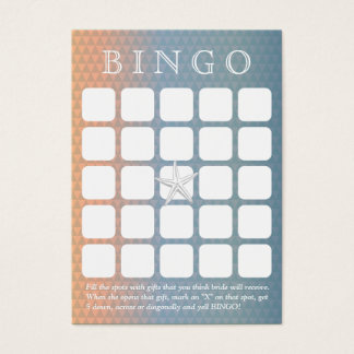 Élégante carte de bingo de Fête des mariées 5 x 5