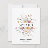 Élégante carte de boîtier de détails floraux (Dos)