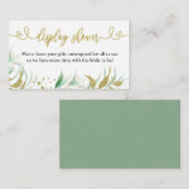 Élégante carte de boîtier de douche d'affichage de (Devant / Derrière)