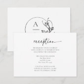 Élégante Carte De Boîtier De Réception De Mariage (Devant / Derrière)