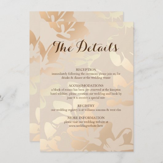 Élégante carte de boîtier en or monochrome moderne (Devant / Derrière)