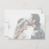 Élégante carte de boîtier Mariage blanc moderne (Dos)