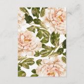 Elégante carte de boîtier Mariage Rose Romance (Dos)