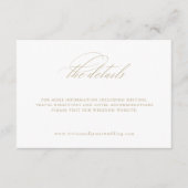 Élégante carte de boîtier pour Mariage blanc Détai (Devant)